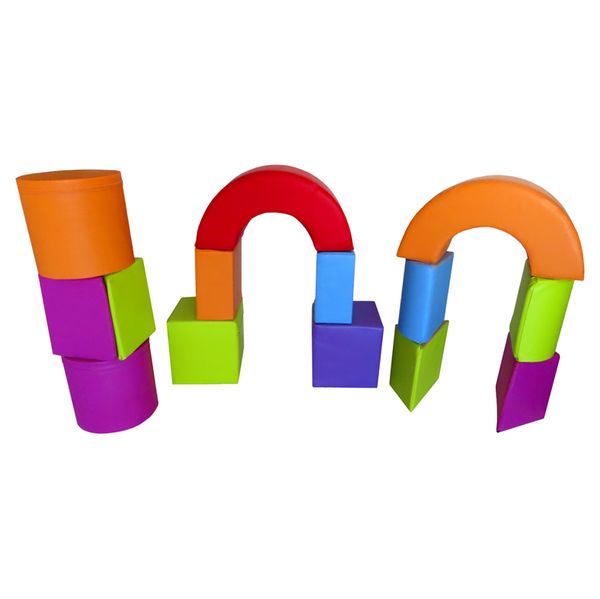 Puslesett med 14 deler – myke former i skum