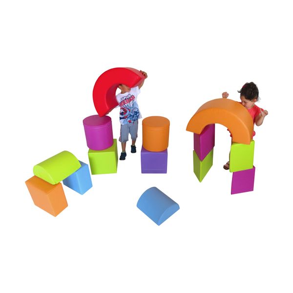 Puslesett med 14 deler – myke former i skum