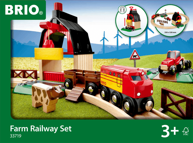 Hovedbilde BRIO® World Togbane Bondegård - 20 deler