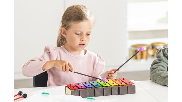 Klangblokker – Sopran (Boomwhackers®-farger), sett med 8 stk.