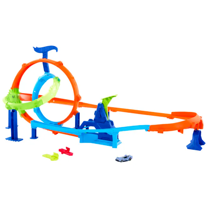 Hovedbilde Hot Wheels bilbane med dobbel loop