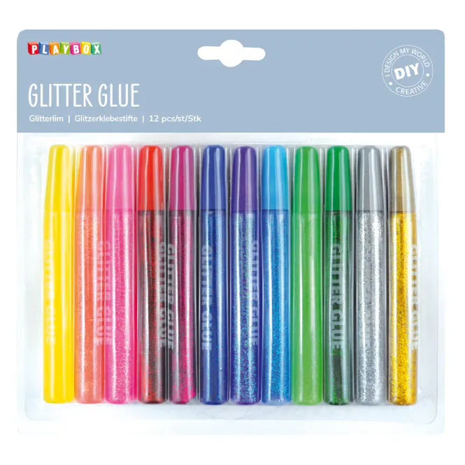 Hovedbilde Glitterlim – 12 stk