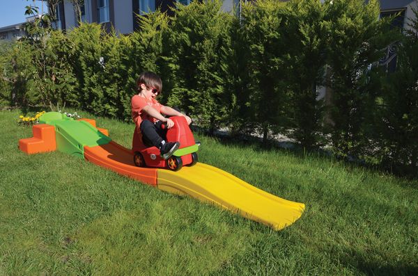 Mini berg-og-dalbane for barn