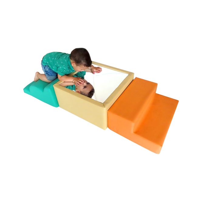 Hovedbilde Skumtrapper med speilmodul - 140 × 50 × 25cm