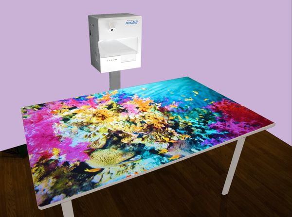 Mobii – Interaktiv mobil prosjektorløsning for gulv og bord