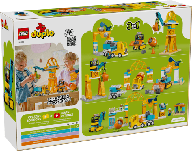 Hovedbilde LEGO® DUPLO Town 3-i-1 Byggeplass med ...