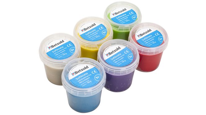 Hovedbilde Myk plastelina, klassisk – 12 x 150 g