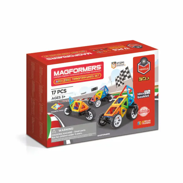 Magformers Transform Vehicle Byggesett – 17 stk