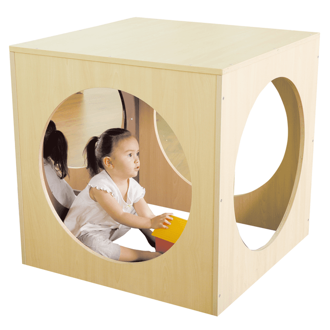 Hovedbilde Speilkube for sanselek – 80 × 80 × 80 cm