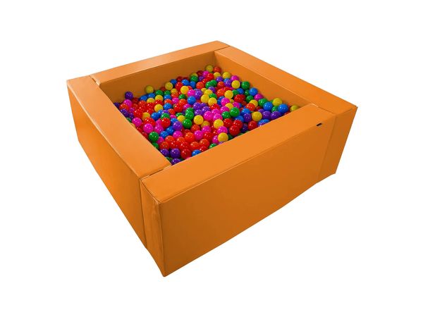 Firkantet ballbasseng med baller – 150 x 150 cm, høyde 60 cm