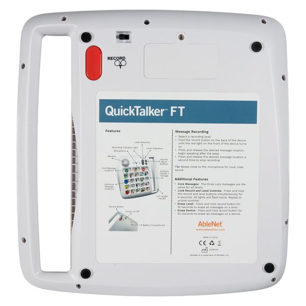 QuickTalker FeatherTouch 7 – bærbar flermeldingsløsning (ASK)