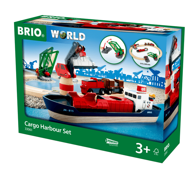 Hovedbilde BRIO® World Havnesett - Togbane med skip og kran, ...