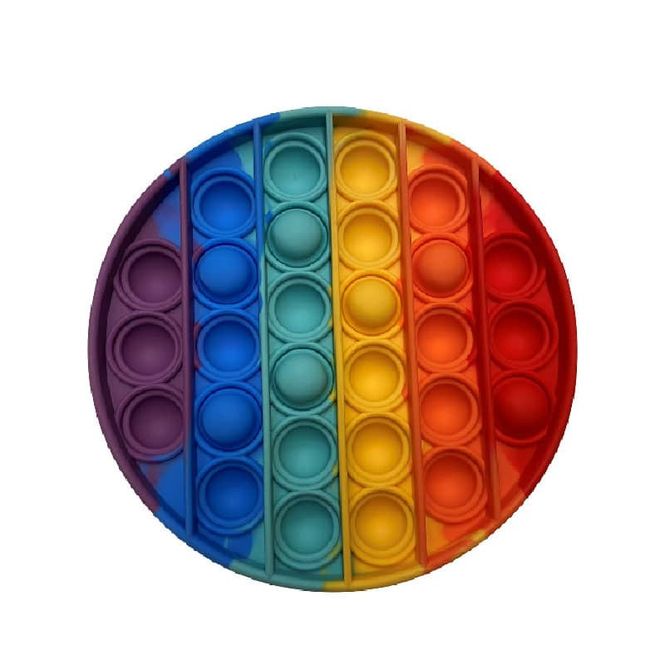 Hovedbilde Pop Fidget Pad – Rund, flerfarget.