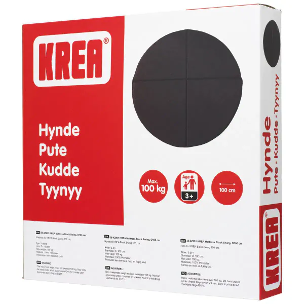 KREA Madrass til Svart Huske, Ø100 cm