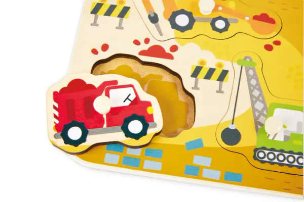 Hape Anleggskjøretøy Knottpuslespill